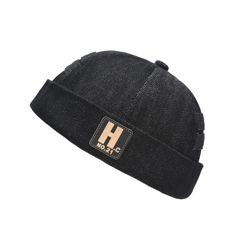 

JYL TS DIY New Amekaji Cap Linen Street Hip Hop Outdoor Casual Hat black_ мафінів кольору