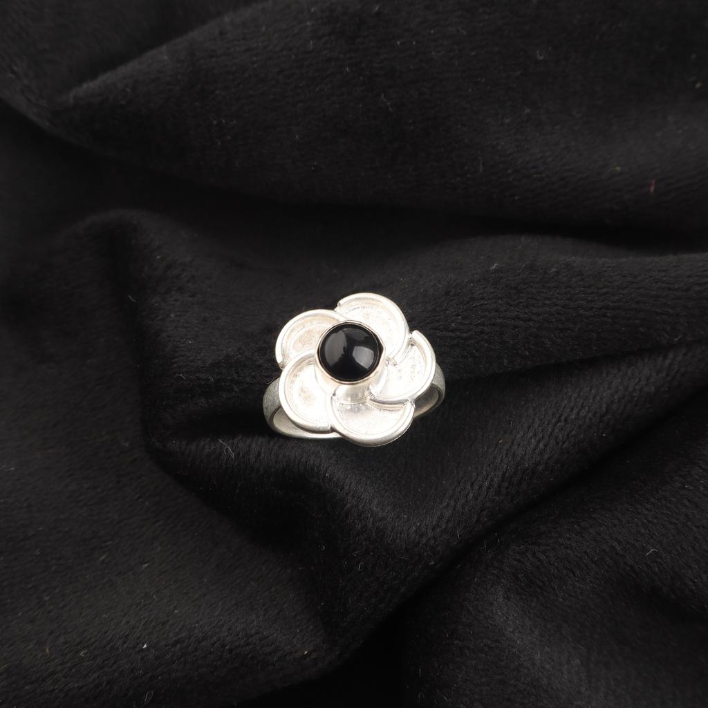 Black Tourmaline Gemstone Jewelry, 925 Sterling Silver jewelry, Handmade Silver Ring, Tourmaline Silver Ring, Gift For Her