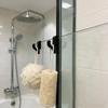 Shower Door Hooks White Black Glass Door Hooks For 6 Mm Thick Wall Glass Easy To Install Robes Towels Clothing No Drilling