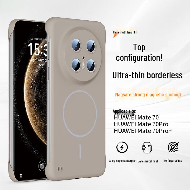 

Shuyong Ultra-Thin Borderless Magnetic Frosted Phone Case for Huawei Mate70 Series Huawei Mate70Pro/70Pro+