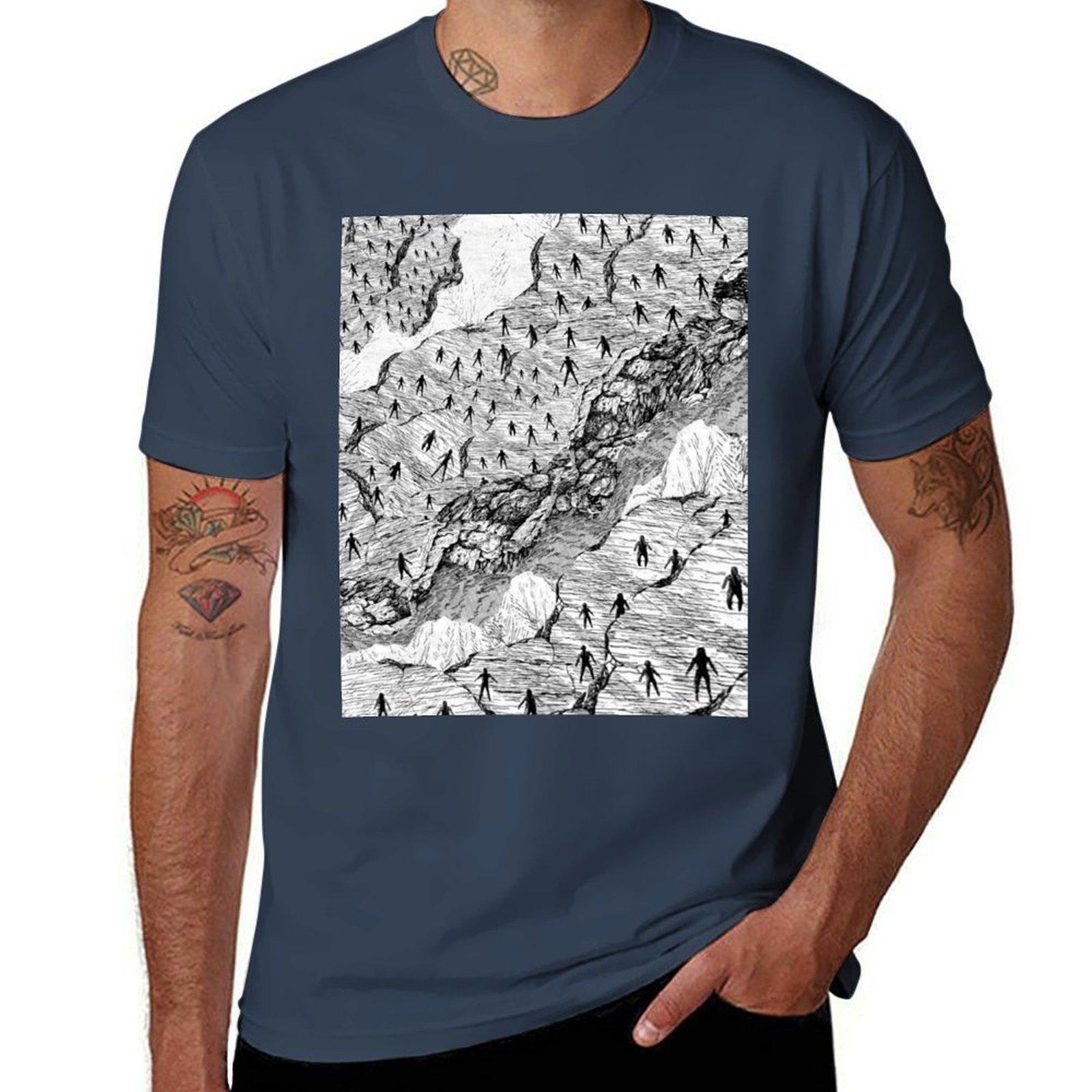 The Enigma of Amigara Fault Collage T-Shirt Trend Art Print T-Shirt S