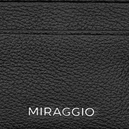 Miraggio Noah Card Holder for Women | Cards Organizer with 4 Card Slots & 1 Cash Compartment | Compact Minimal Design- Black