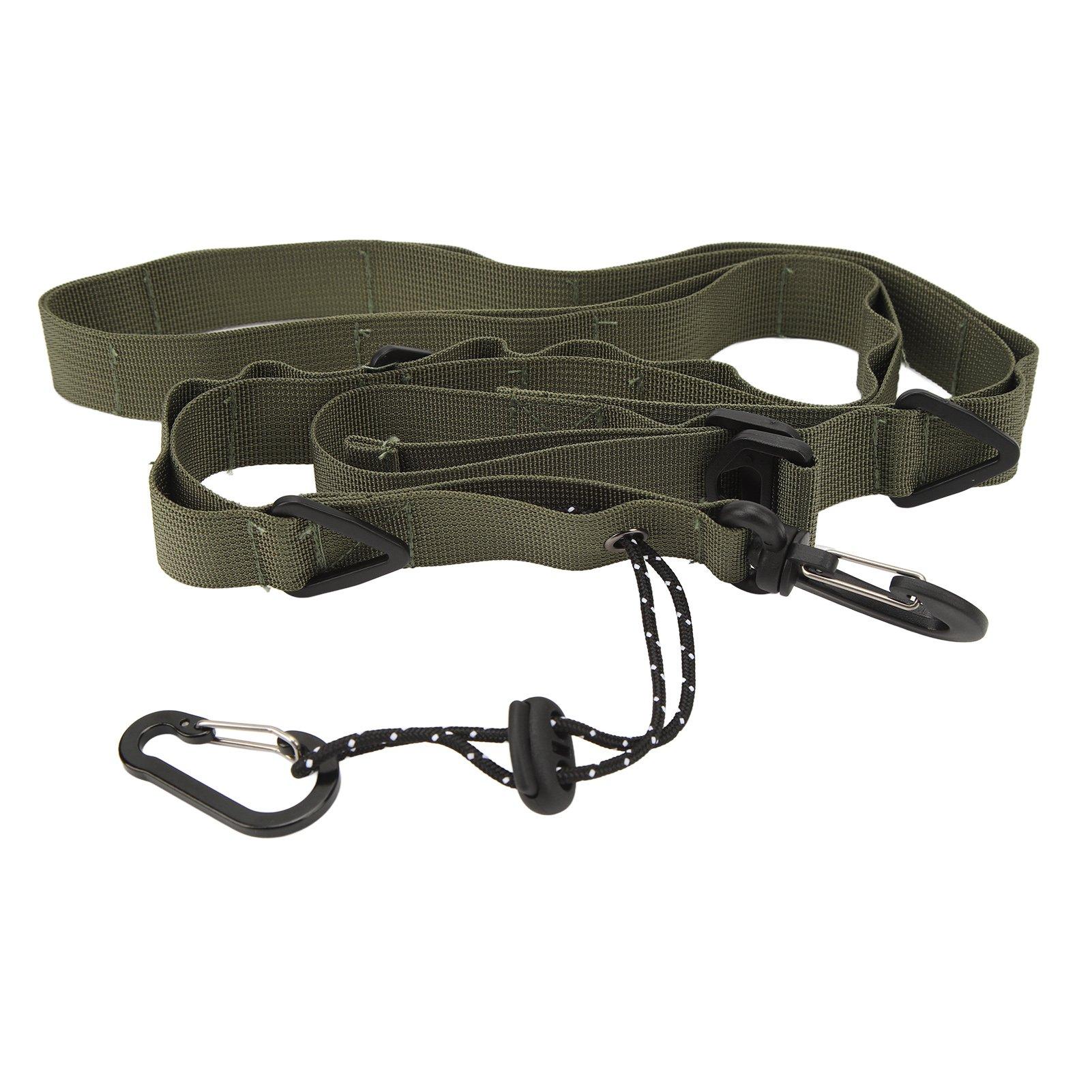 Camping Storage Strap Multifunctional Slip Resistant Nylon Shoulder Strap with Triangular Ring for Camping Accessories зелёный