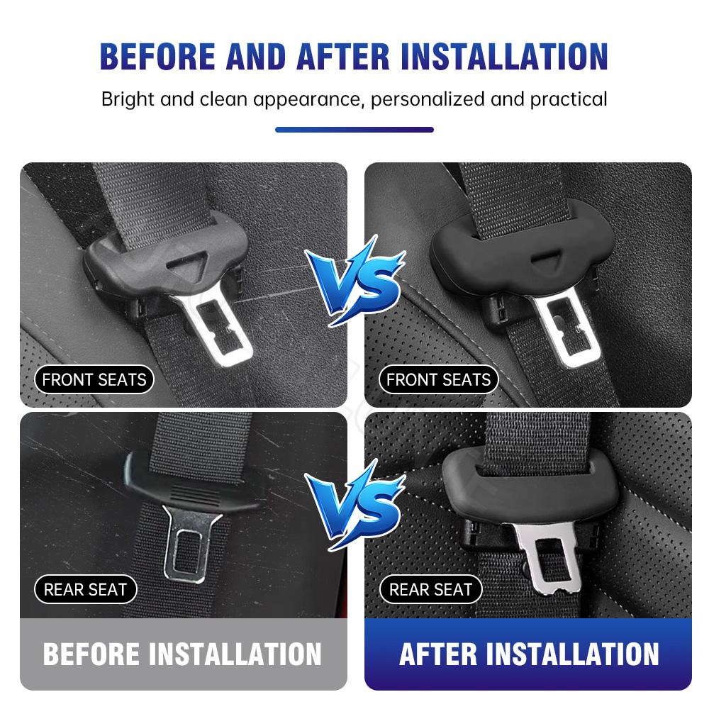 Car Seat Belt Buckle Protector Cover For BMW X7 2019 2020 2025 2025 2025 2025 2025  Anti-collision Soft Silicone Car Accessories