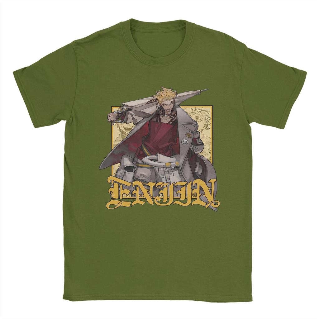 Enjin Gachiakuta Anime T-Shirt for Men  Novelty 100% Cotton Tee Shirt Round Collar Short Sleeve T Shirts Plus Size Clothes
