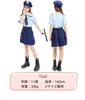 Madrugada Police Officer Cosplay Costume for Girls and Halloween Costume Set with Tattoo and Deluxe Kids S808 Policewomen, Stickers, Bag, Headband,