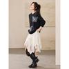Mohan Yimei Wool Blend Butterfly Jacquard Pullover Sweater