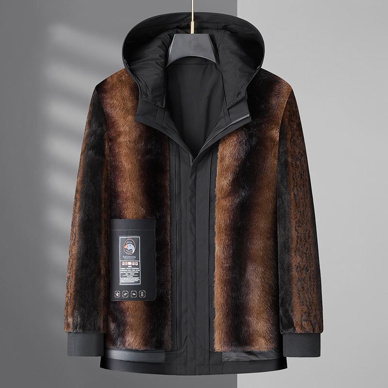 Men's 2025 Winter High-End Detachable Liner Goose Down Jacket