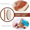 100pcs/lot Unfinished Wood Oval Slices Discs Natural Rustic Wooden Cutout Wood Craft Supplies for DIY Craft Wedding Christmas