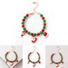 Santa Claus Bracelet With Geometric Alloy Design For Festive Season