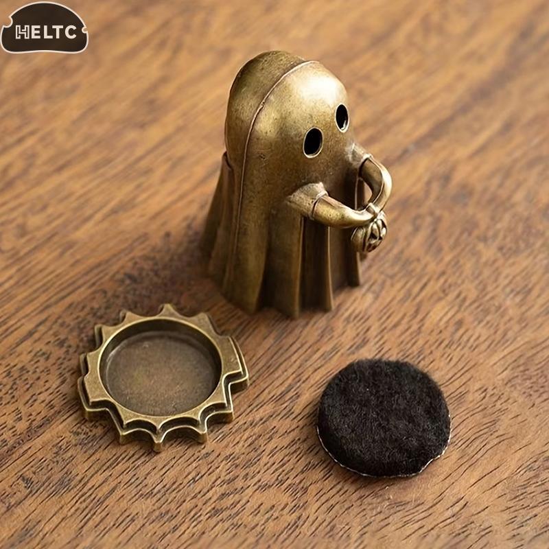 1PCS Ghost Incense Holder Ornament Handheld Pumpkin Desktop Decoration Suitable For Yoga, Meditation, Tea Ceremonies Home Decor