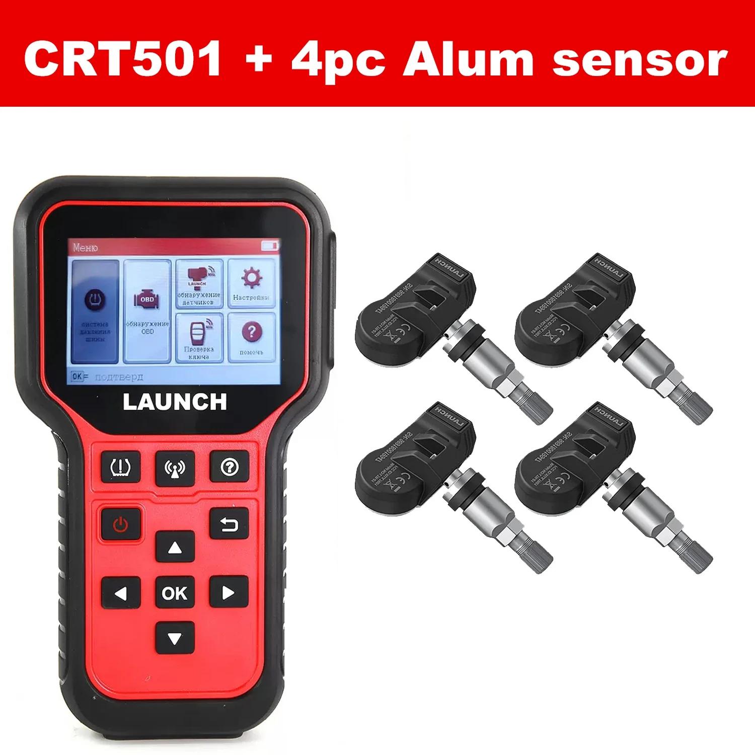 

LAUNCH CRT 501 CRT501 PK TSGUN Tire Pressure Monitor System Activate Diagnostic Tool Read Write TPMS 433/315MHZ 2in1 RF-sensors English