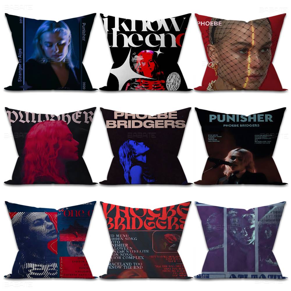 Singer Phoebe Bridgers Music Album Personalized Pillow Cover Kids Bedroom Wild Party Decor Pillowcase Kid Birthday Shower Gift