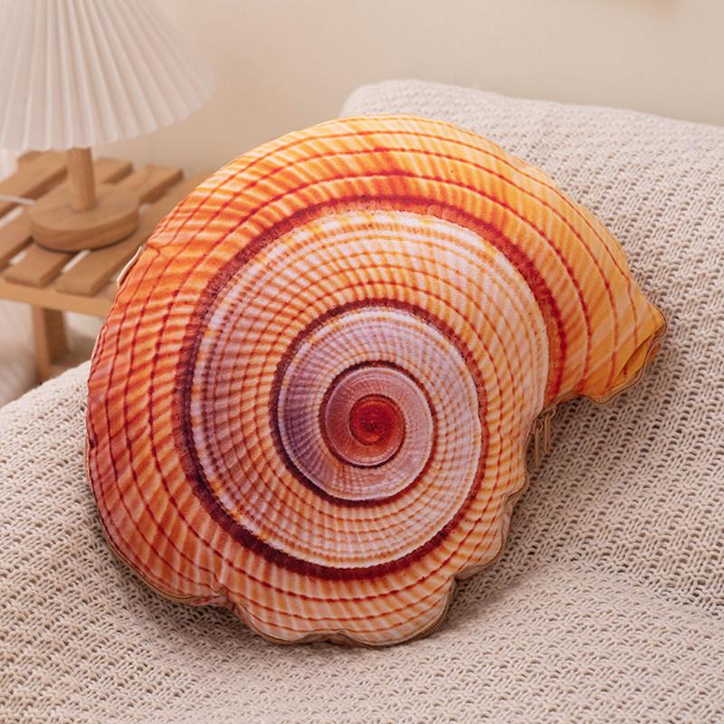 Simulated Marine Life Throw Pillow Printing Special-Shaped Starfish Shell Conch Soft Sofa Home Decoration Throw Pillow Cushion