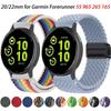 20/22mm Nylon Strap for Garmin Forerunner 55 165 970 570 965 955/Venu 4 45mm Magnetic Band Garmin Vivoactive 5 6/Vivomove Trend