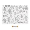 Kids' Washable Silicone Doodle & Coloring Mat for Dining Tables