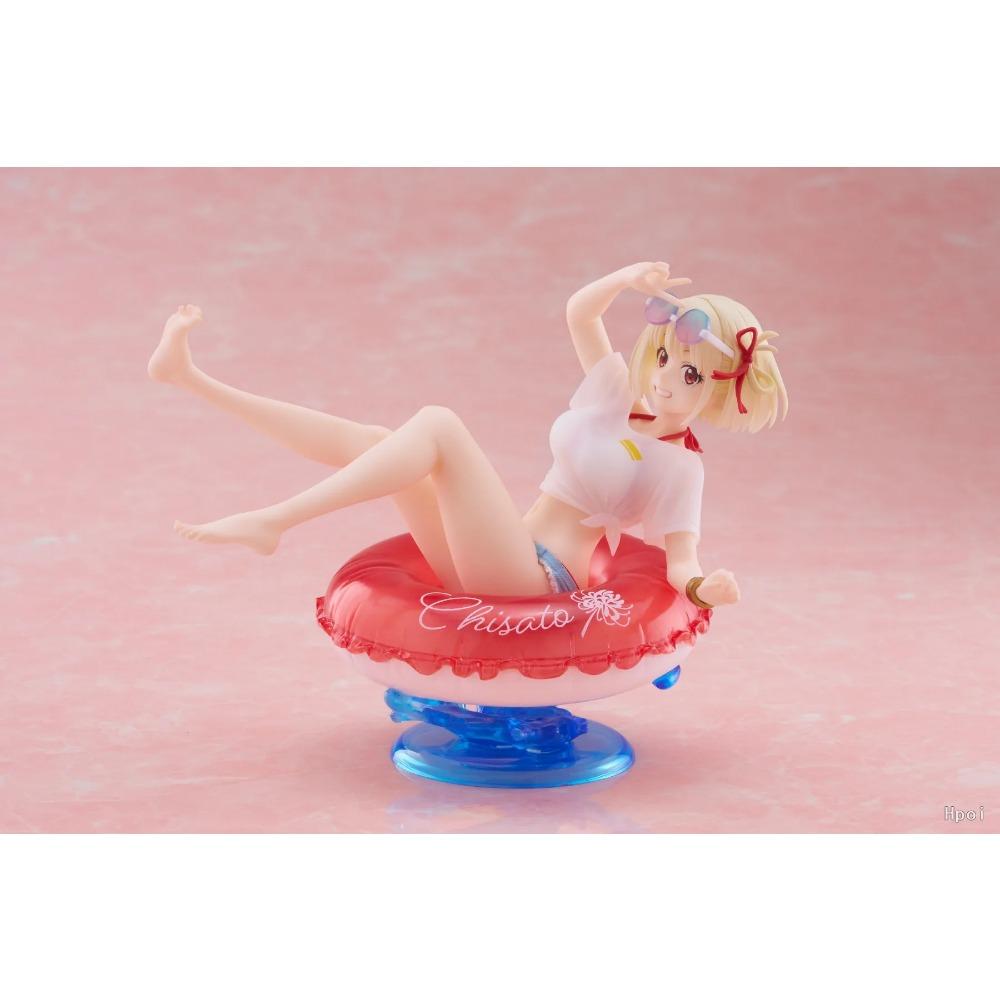10CM Anime Lycoris Recoil Nishikigi Chisato Figure AFG Swimsuit Homewear Model Toy Gift Collection Action Figure Doll PVC