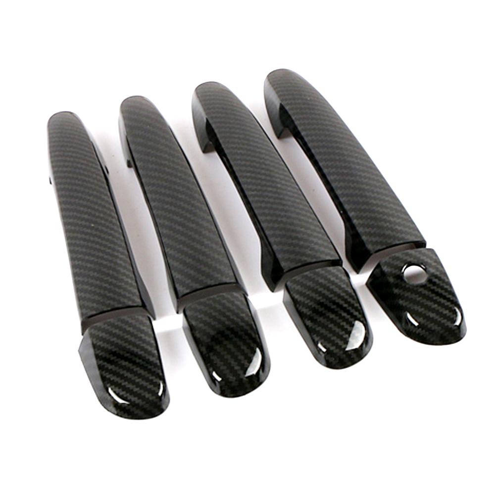 For Mazda 3 Mazda3 Axela 2009 2019 Carbon Fiber Printed Exterior Side Door Handle Cover Trim Moulding For Mazda 6 Mazda6 Atenza