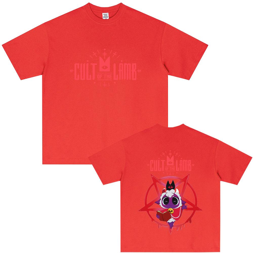

Hot Sale Game Cult of The Lamb Funny Graphic Tshirt Unisex Women Casual Soft Cotton T Shirts Unisexs Vintage Oversized Streetwear S