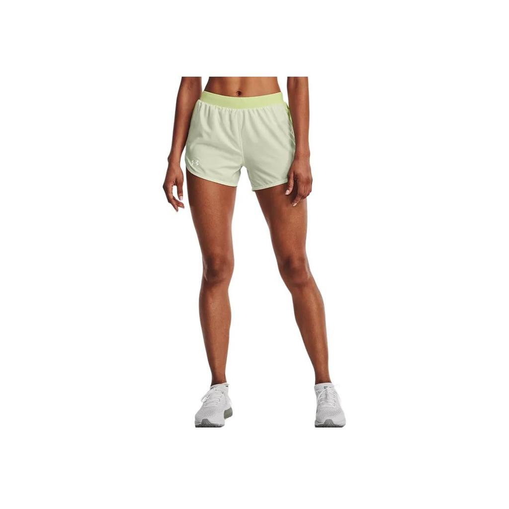 Under Armour Fly-By 2.0 Breathable Running Shorts Women Bottoms Mint-Green 1350196-320