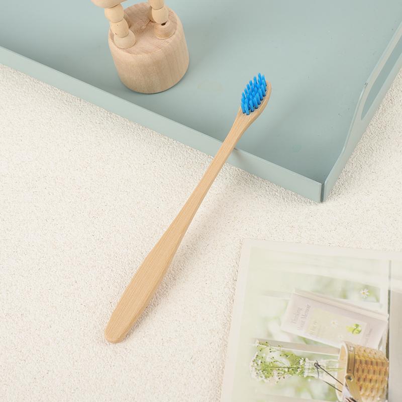 Ready Stock Fast and Custom Logo Kids Waterdrop Shape Soft BPA Free Natural Biodegradable Bamboo Toothbrush