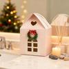 Vánoční chaloupka Dárková krabička 3D Vyskakovací domky Sváteční papírové tvoření se vzory sněhových vloček Opakovaně použitelné balení