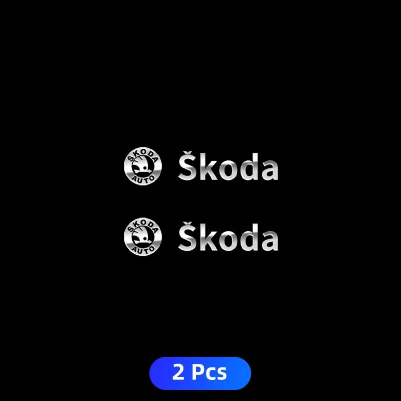 2025 New 3D Metal Car Logo Decorative Stickers Creative For Skoda Octavia MK2 MK1 2 3 A5 A7 A8 Fabia Karoq Superb Rapid Kamiq Sc