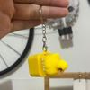 Small Yellow Duck And Frog Keychain, Duck Frog Clicker With Led Light, Adult Stress Relieving And Anxiety Sensing Toy