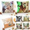D-Dr. Stone Cushion Cover Washable Linen Pillowcase Soft For Sofa Bed Cozy Home Room Decor