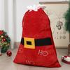 Big Velvet Santa Bag Soft Drawstring Christmas Gift Bag Extra Large Red Christmas Cloth Sack for Holiday Packaging Party Supplies