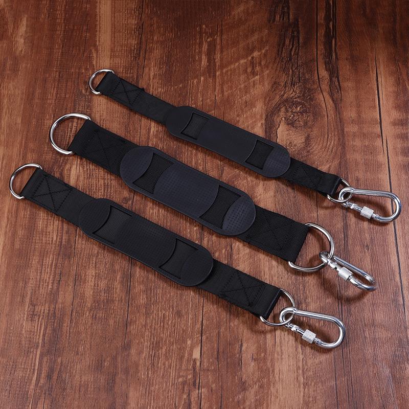 2Pcs Durable Hanging Belt Hammock Swing Hanging Belt And Steel Alloy Hooks Outdoor Camping Hiking Tools Hammock Accessories