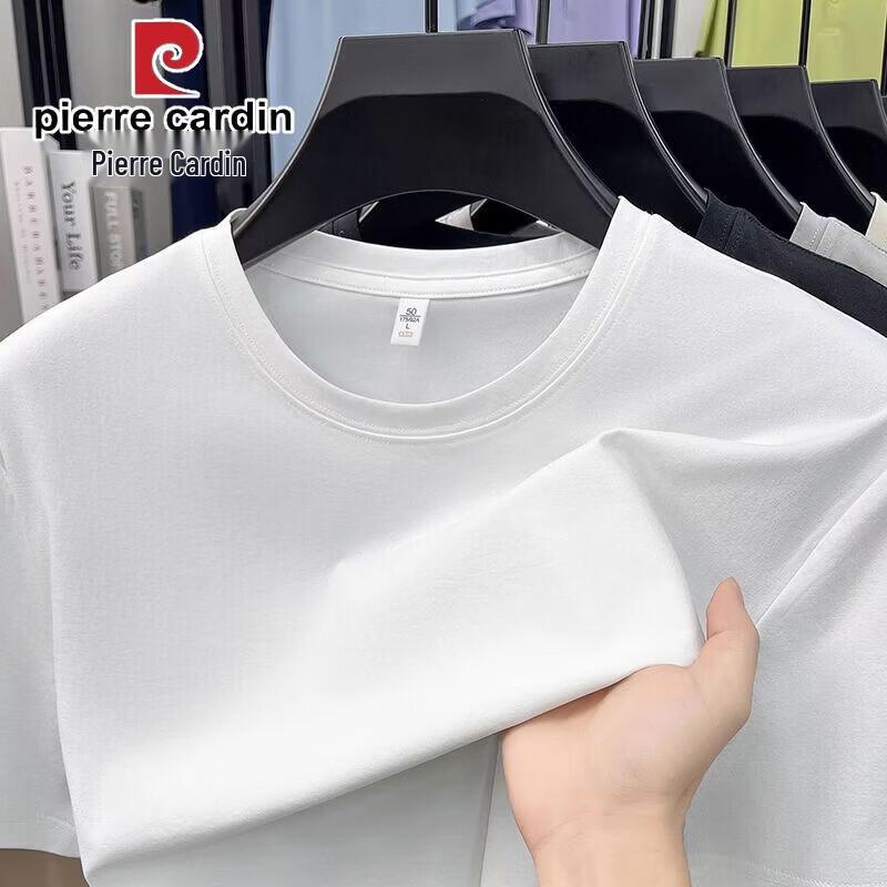 Pierre Cardin Men s Summer Casual Round Neck Short Sleeve T-Shirt M
