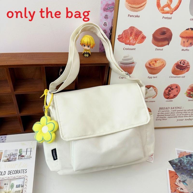 Nylon Casual Tote Bag For Students With Zipper Closure And Card Pocket For Daily Use