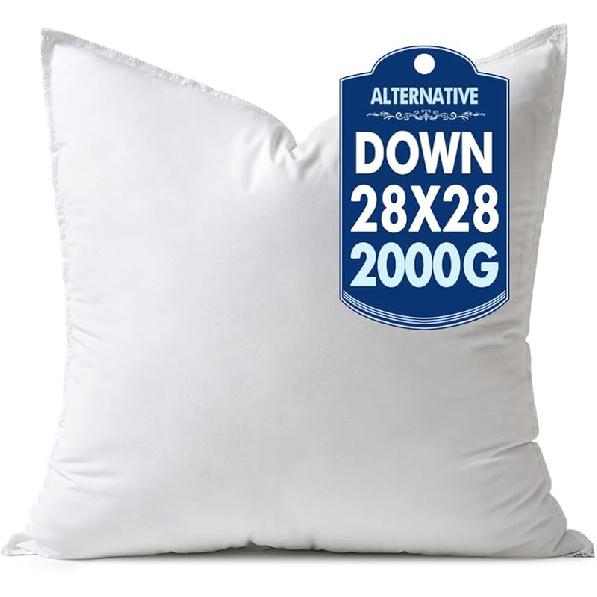 MIULEE 12x20 Down Alternative Pillow Insert Decorative Throw Pillow 12 x 20 Inch Body Bed Sleeping Ultra Soft Fluffy Form for Sofa Couch Bed 16x16Inch (pack of 1)