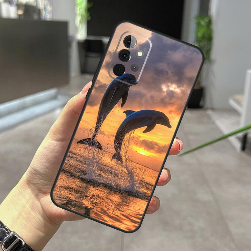 Ocean Dolphin Case For Samsung Galaxy A56 A36 A26 A16 A06 A25 A54 A34 A14 A52 A32 A12 A13 A33 A53 A15 A35 A55