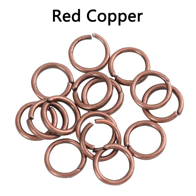 200pcs Open Circle Jump Rings Split Rings Pendant Connectors for Necklace Bracelet Jewelry Making DIY Accessories Wholesale