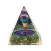 Med Orgonite Pyramids 7x6cm – Pendulum – Green Aventurine Chips