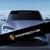 1Pcs Car Front Windshield Emblem Stickers Front and Rear Decorative For Porsche Cayenne Panamera Macan Boxster 911 Carrera-GT 944 918 917