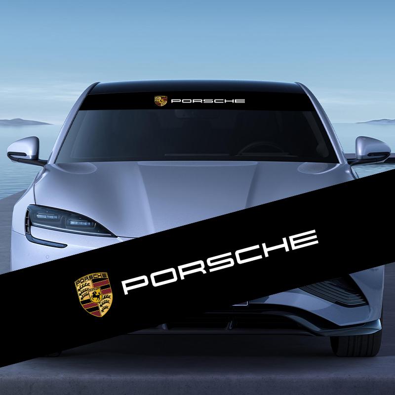 1 stk Bil Frontrute Emblem Klistremerker Foran og Bak Dekorativ For Porsche Cayenne Panamera Macan Boxster 911 Carrera-GT 944 918 917