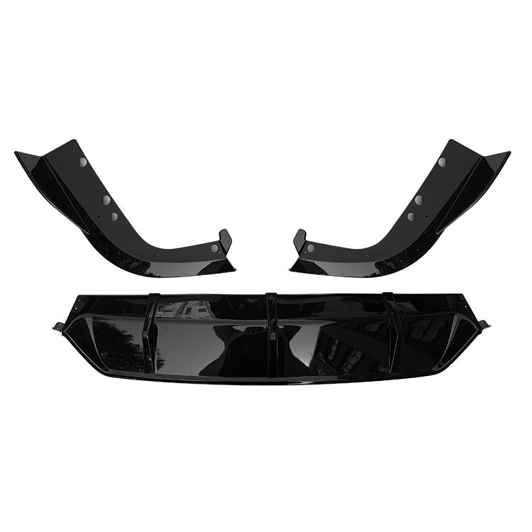 3X 2018 To Up For BMW X5 G05 Car Rear Bumper Lip Diffuser Rear Side Splitters Spoiler High Quality ABS Glossy Black Body Kit