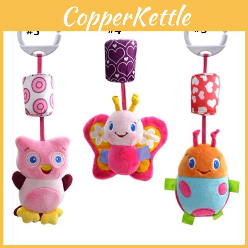 Adorable Animal Handbells Musical Developmental Toy For Kids Soft Plush Rattle