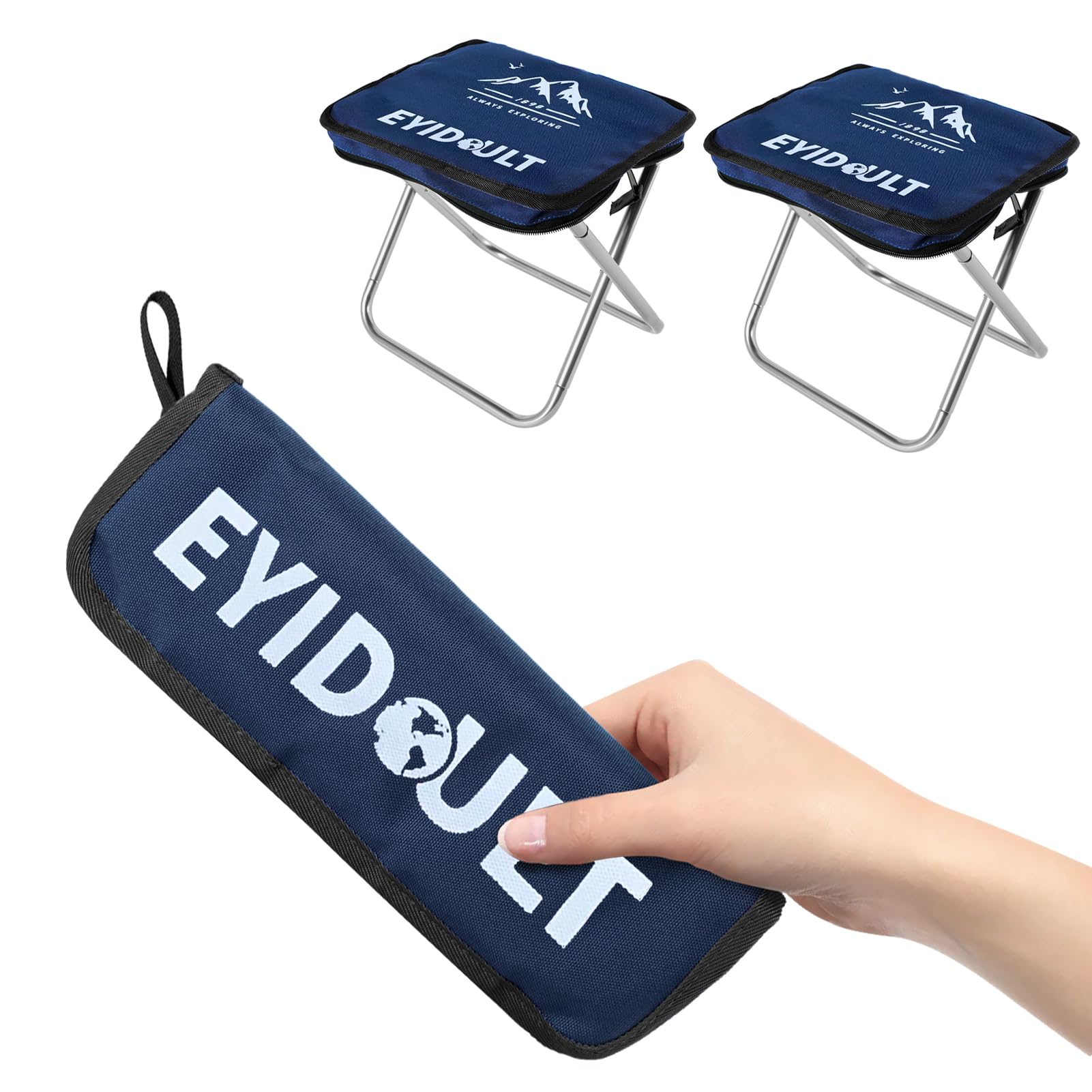 

из EYIDOULT Складной складной грузоподъемный легкий спортивный горный компактный стул 2 [набор 2] стул, стул, легкий, компактный, вместимость,