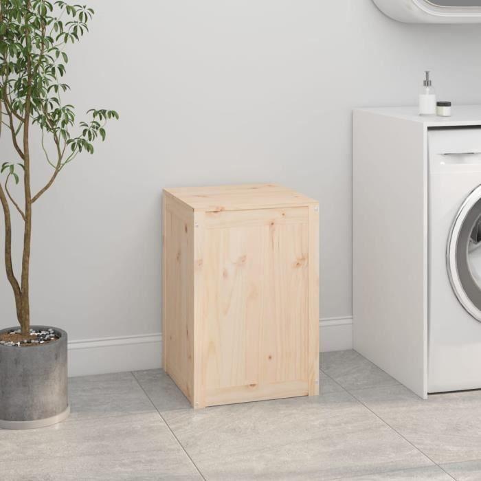 VidaXL Laundry Box 44x44x66 Cm Solid Pine Wood 823564
