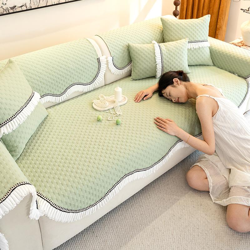 Summer Cool Sofa Cushion Summer Cold Combination Sofa Cushion Fixed  New Cover Towel