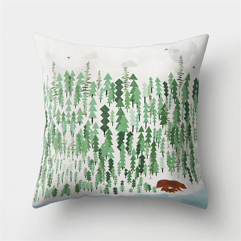 Cute Animal Dog Deer Bear Cushion Cover Home Living Room Sofa Bedroom Decorative Pillow Pillow Cover