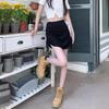Adjustable Drawstring Black Pleated Bodycon Skirt for Women - Slimming High Waist Summer Midi Skirt 2025