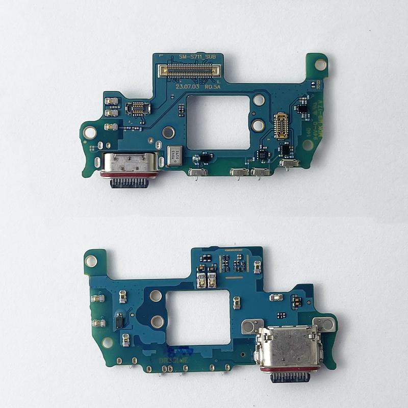 USB Charge Port Jack Dock Connector Charging Board Flex Cable For Samsung Galaxy S23 FE 5G / SM-S711 S711B Charging Board