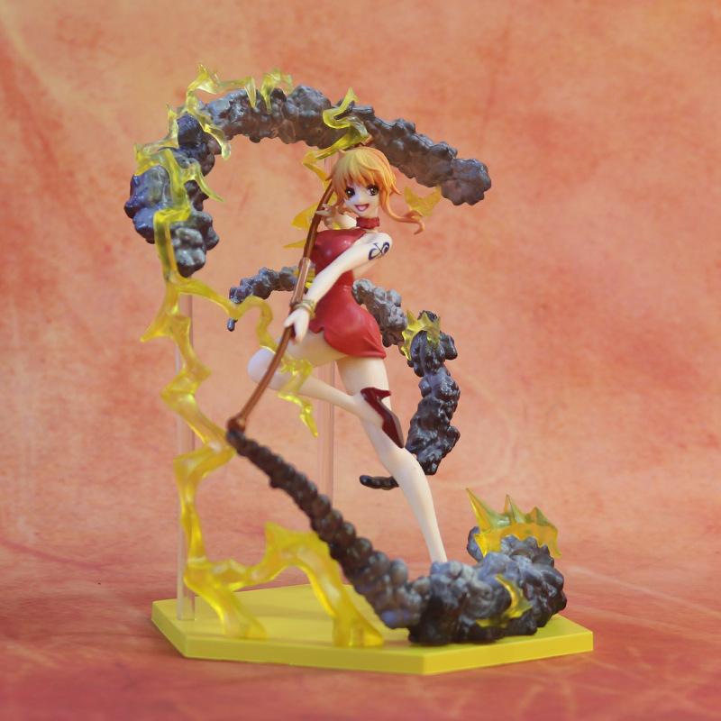 

Anime One Piece Figure Black Ball Nami Weather Stick Combat Form Action Figurines PVC Model Collection Statue Toys Doll Gift