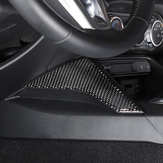 Carbon Fiber Air Conditioner Display Side Panel Sticker For Mazda MX-5 Miata 16+