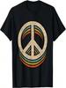 Fredstecken Cool Vintage 60-tal 70-tal 80-tal Dam Herr Vardaglig Grafisk T-shirt